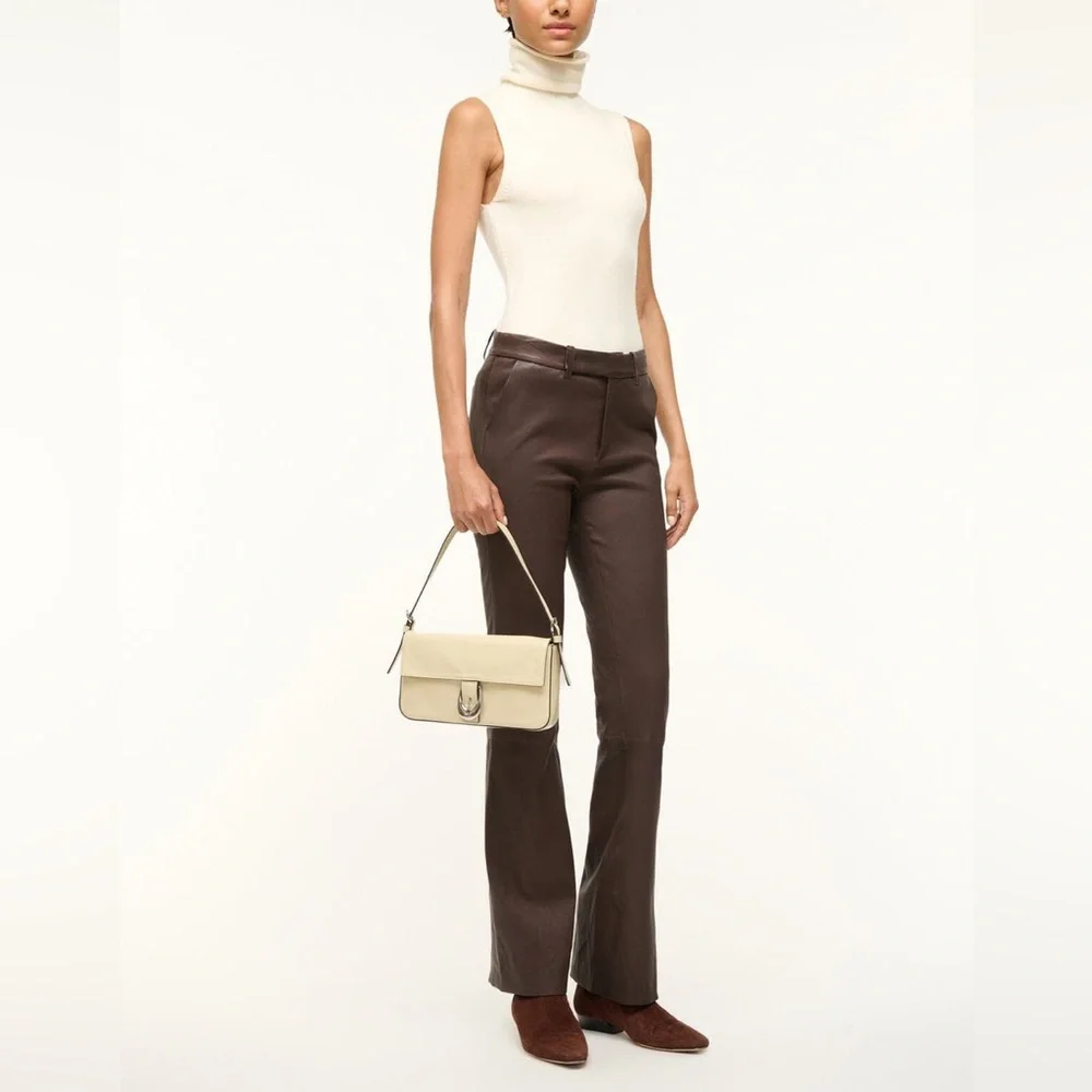 Price Firm - STAUD Harlow Leather Shoulder Bag - Picture 4 of 11